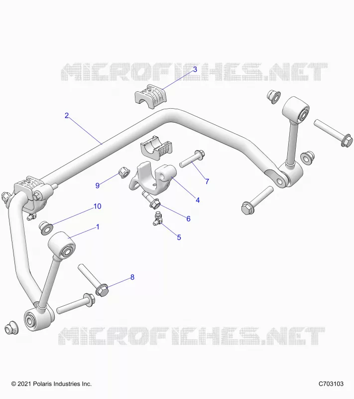 SUSPENSION, FRONT BARRA DI STABILIZZAZIONE