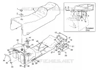 SEDILE   SERBATOIO DI GAS CLASSIC TOURING 0983365 and EUROPEAN CLASSIC TOURING E983 (4942484248A006)