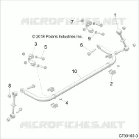 SUSPENSION, POSTERIORE STRUT STABILIZZATORE