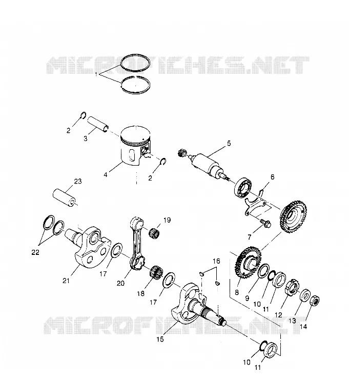 PISTONEEE   ALBERO MOTORE SPORTSMAN 4X4 W958040 (4930403040D001)