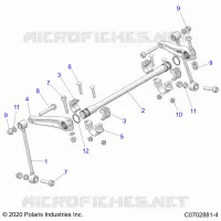 SUSPENSION, FRONT BARRA DI STABILIZZAZIONE