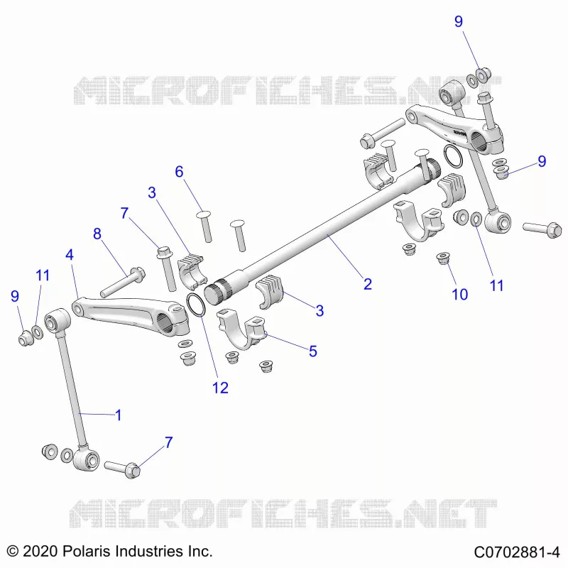 SUSPENSION, FRONT BARRA DI STABILIZZAZIONE