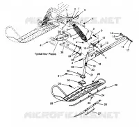 SOSPENSIONI ANTERIORI and SCIARE LITE 0963433, EURO LITE E963433 and LITE DELUXE 09 (4931663166B001)