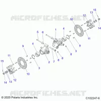 SOSPENSIONE POSTERIORE HUBS, CARRIER AND BRAKE DISC