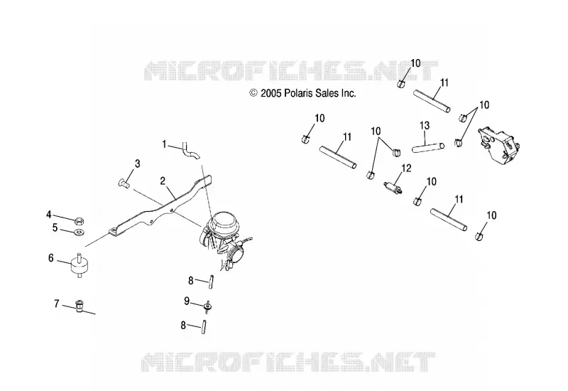 CARBURATORE MOUNTING AND POMPA DI BENZINA/LINES