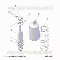 SUSPENSION, SHOCK ANTERIORE TRACK (7043995)