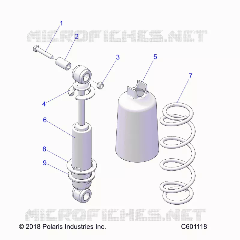 SUSPENSION, SHOCK ANTERIORE TRACK (7043995)