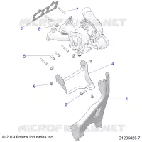 MOTORE, TURBO CHARGER MOUNTING