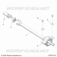 TRASMISSIONE, MID PROP SHAFT