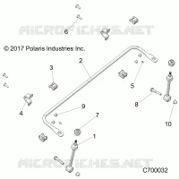 SUSPENSION, FRONT BARRA DI STABILIZZAZIONE