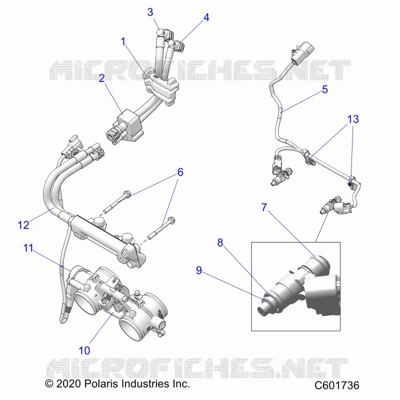 SISTEMA DI ALIMENTAZIONE CARBURANTE, RAIL, LINES AND THROTTLE BODY