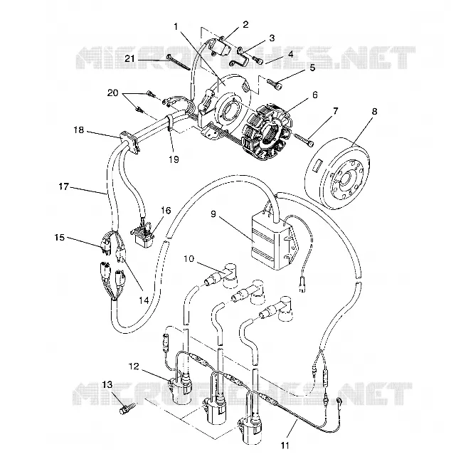 MAGNETO ASSEMBLY XLT/0930767, XLT SP/0930667   XLT SKS/09305673 (4923012301039A)