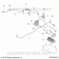 SISTEMA DI ALIMENTAZIONE CARBURANTE, FUEL TANK EVAP, CANISTER AND LINES