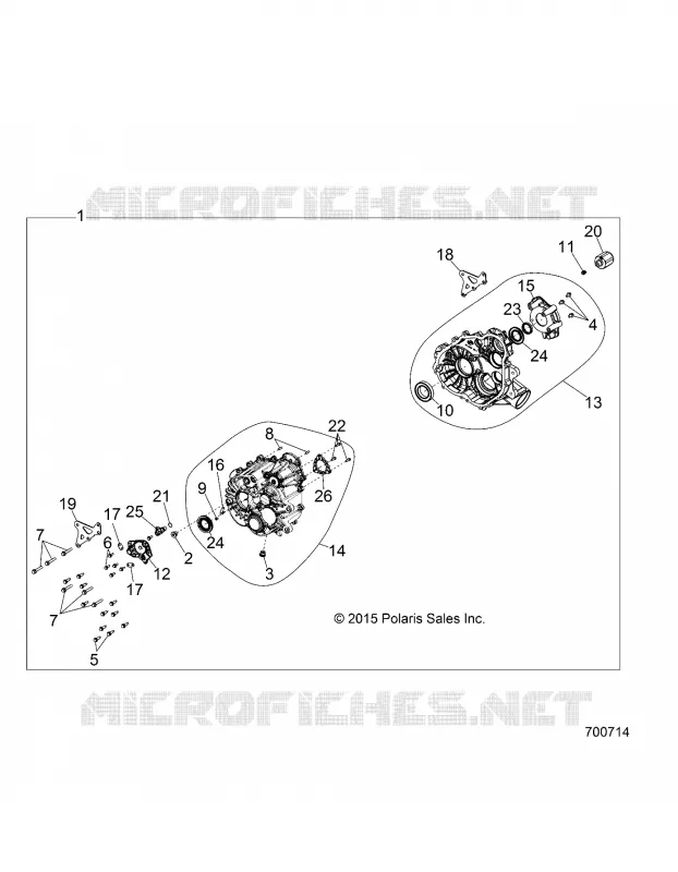 TRASMISSIONE, PRINCIPALE SCATOLA INGRANAGGI INTERNALS 2