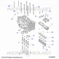 ENGINE, TESTA CILINDRO AND VALVES
