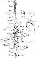 CARBURATORE 600 XCR SP 0965677 AND EUROPEAN 600 XCR SP E965677 (4932063206D005)