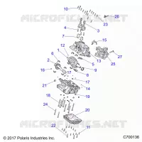 ENGINE, CRANKCASE AND ALBERO MOTORE