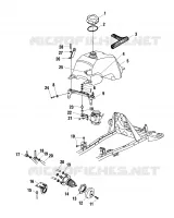 CARBURANTE TANK AND CARBURATORE MOUNTING