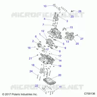 ENGINE, CRANKCASE AND ALBERO MOTORE