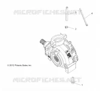 TRASMISSIONE, GEARCASE MOUNTING, FRONT