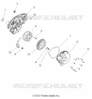 MOTORE, STATOR AND VOLANO