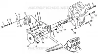 SCATOLA DEGLI INGRANAGGI/FRENO and copertura della catena MOUNTING XPRESS 300 W97CA28C and  XPRESS 400 (4939603960C009)