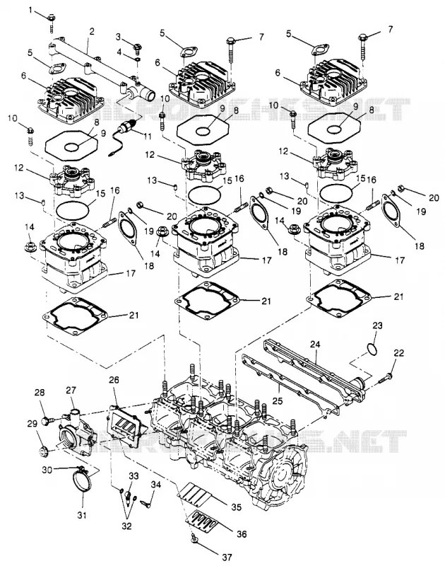 CILINDRO 600 XCR SP 0965677 AND EUROPEAN 600 XCR SP E965677 (4932063206C012)
