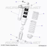 SUSPENSION, SHOCK ANTERIORE MOUNTING