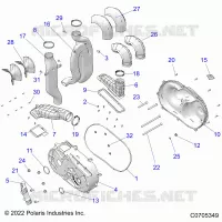 TRASMISSIONE, CLUTCH COVER AND DUCTING