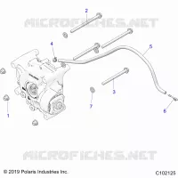 TRASMISSIONE, GEARCASE MOUNTING, REAR