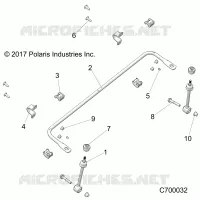 SUSPENSION, FRONT BARRA DI STABILIZZAZIONE- R21RRH99AC/BC (C700032)