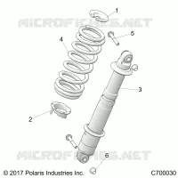 SUSPENSION, REAR SHOCK MONTAGGIO