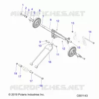 SUSPENSION, POSTERIORE COPPIA ARM