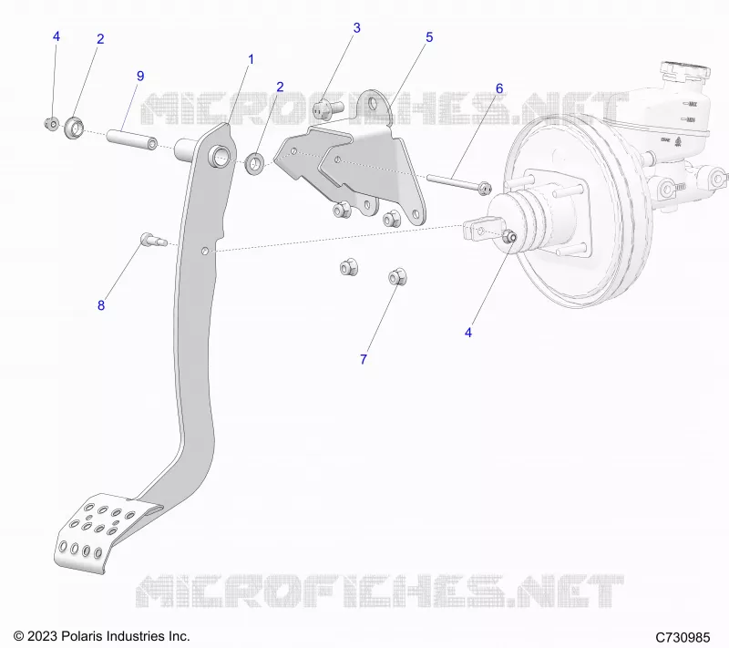 FRENOS, FOOT PEDAL