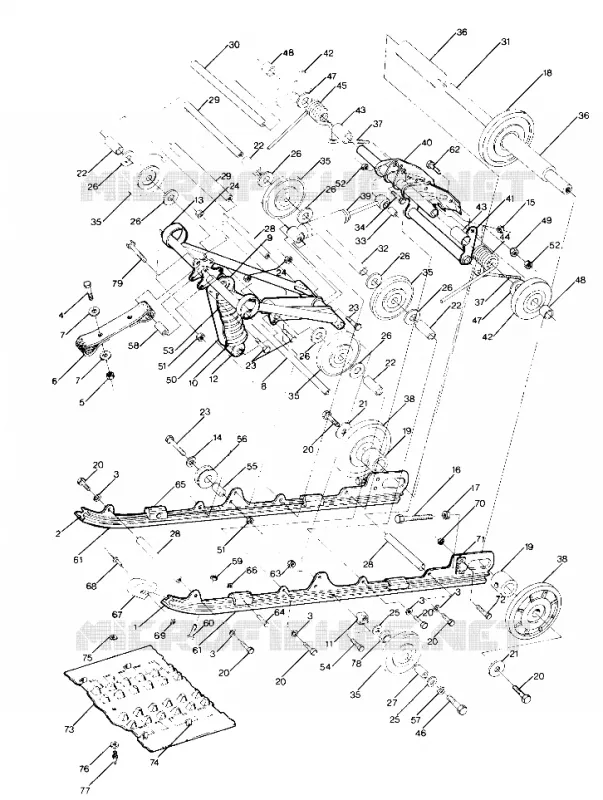 SOSPENSIONE Sport Trail, 400 and 600 (4912701270013A)