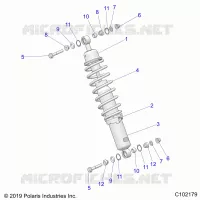SUSPENSION, SHOCK ANTERIORE MOUNTING