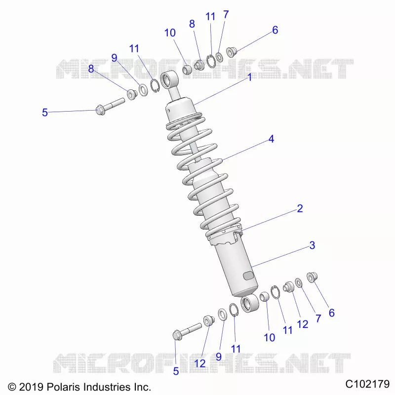 SUSPENSION, SHOCK ANTERIORE MOUNTING