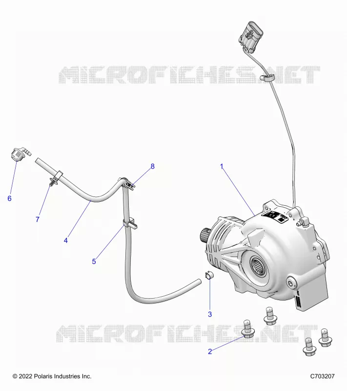 TRASMISSIONE, FRONT GEARCASE MOUNTING