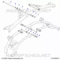 SOSPENSIONE POSTERIORE CONTROL ARM, MOUNTING