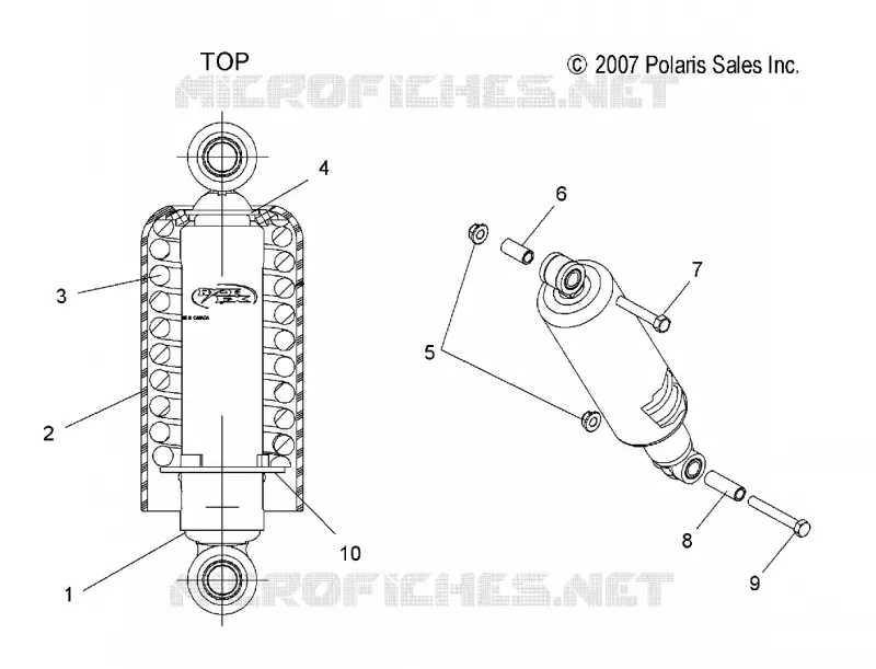 SHOCK ANTERIORE PISTA (7043328)