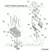 ENGINE, TESTA CILINDRO AND VALVES