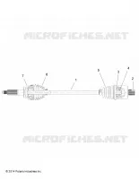 DRIVE TRAIN, POSTERIORE DRIVE SHAFT