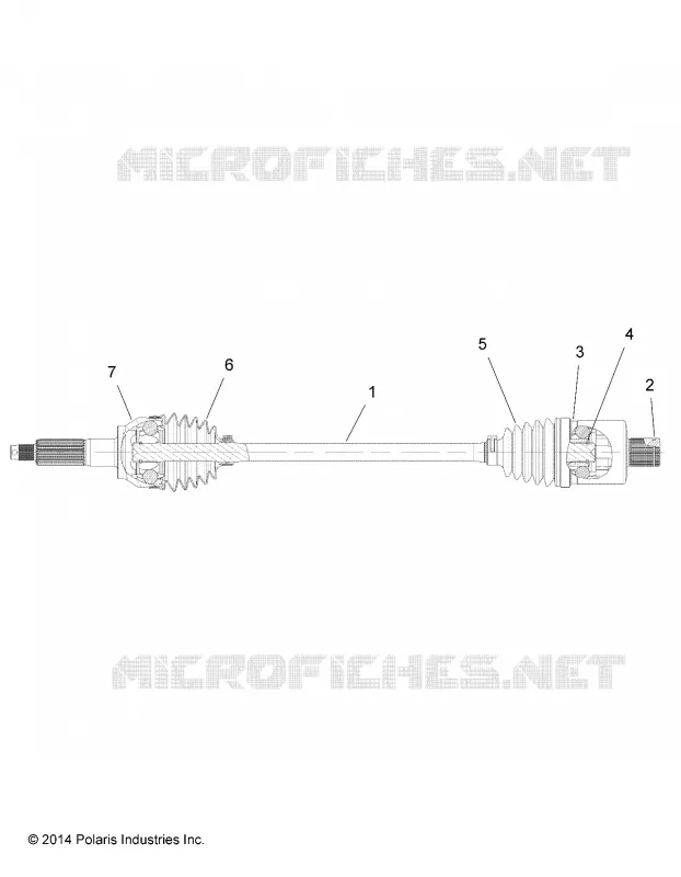 DRIVE TRAIN, POSTERIORE DRIVE SHAFT