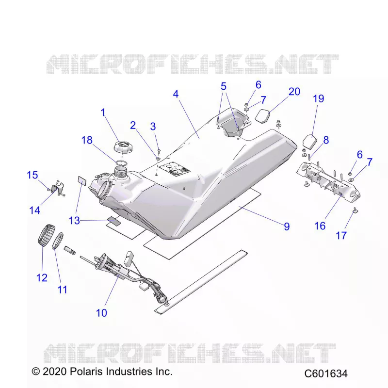 SISTEMA DI ALIMENTAZIONE CARBURANTE, FUEL TANK ASM.