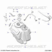 SISTEMA DI ALIMENTAZIONE CARBURANTE, FUEL TANK ASM.