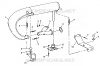 IMPIANTO DI SCARICO WIDETRAK LX 0972065 and  EUROPEAN WIDETRAK LX E972065 (4938223822C003)