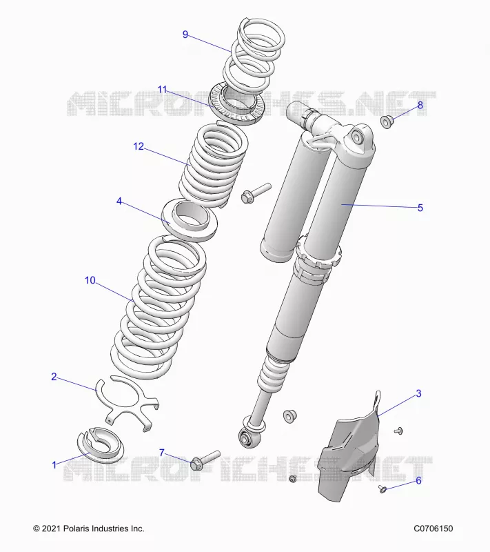 SUSPENSION, REAR SHOCK MONTAGGIO, STANDARD/PREMIUM