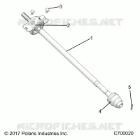 DRIVE TRAIN, FRONT PROP ALBERO