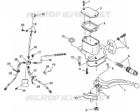 CONTROLLI-CILINDRO PRINCIPALE/FRENO LINE XPRESS 300 W98CA28C (4945364536B007)