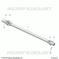 TRASMISSIONE, PROP SHAFT, FRONT